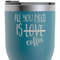 Coffee Lover RTIC Tumbler - Dark Teal - Close Up