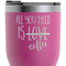 Coffee Lover RTIC Tumbler - Magenta - Close Up