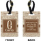 Coffee Lover Rectangle Luggage Tag (Front + Back)
