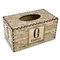 Coffee Lover Rectangle Tissue Box Covers - Wood - Front