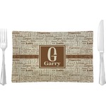 Coffee Lover Rectangular Glass Lunch / Dinner Plate - Single or Set (Personalized)