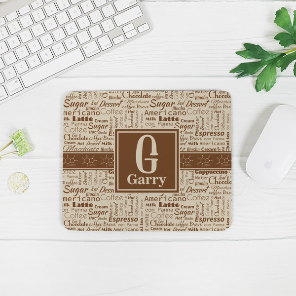 Coffee Lover Rectangular Mouse Pad - LIFESTYLE 2