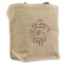 Coffee Lover Reusable Cotton Grocery Bag - Front View