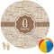 Coffee Lover Round Beach Towel (Personalized)