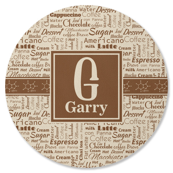 Coffee Lover Round Coaster Rubber Back - Single