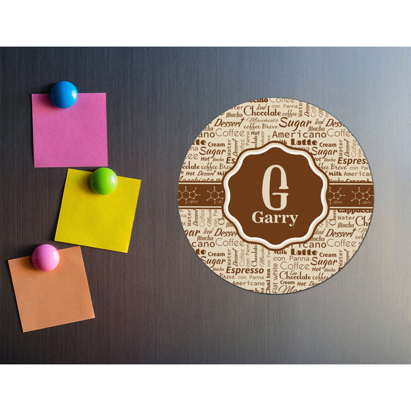 Coffee Lover Round Fridge Magnet - LIFESTYLE