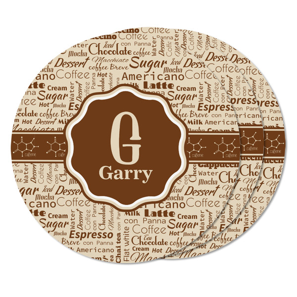 Coffee Lover Round Fridge Magnet - THREE