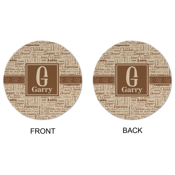 Coffee Lover Round Linen Placemats - APPROVAL (double sided)