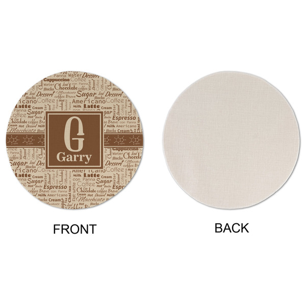 Coffee Lover Round Linen Placemats - APPROVAL (single sided)
