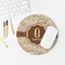 Coffee Lover Round Mousepad - LIFESTYLE 2