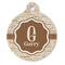 Coffee Lover Round Pet ID Tag - Large - Front