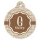 Coffee Lover Round Pet ID Tag (Personalized)