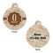 Coffee Lover Round Pet Tag - Front & Back