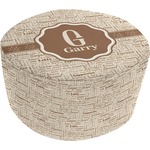 Coffee Lover Round Pouf Ottoman (Personalized)