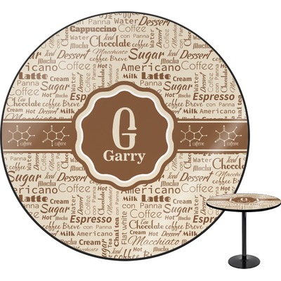 Coffee Lover Round Table (Personalized)