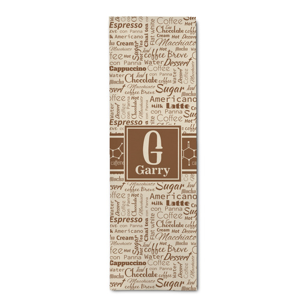 Custom Coffee Lover Runner Rug - 2.5'x8' w/ Name and Initial