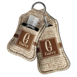 Coffee Lover Hand Sanitizer & Keychain Holder (Personalized)