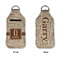 Coffee Lover Sanitizer Holder Keychain - Large APPROVAL (Flat)