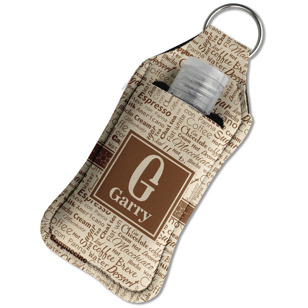 Coffee Lover Sanitizer Holder Keychain - Large in Case
