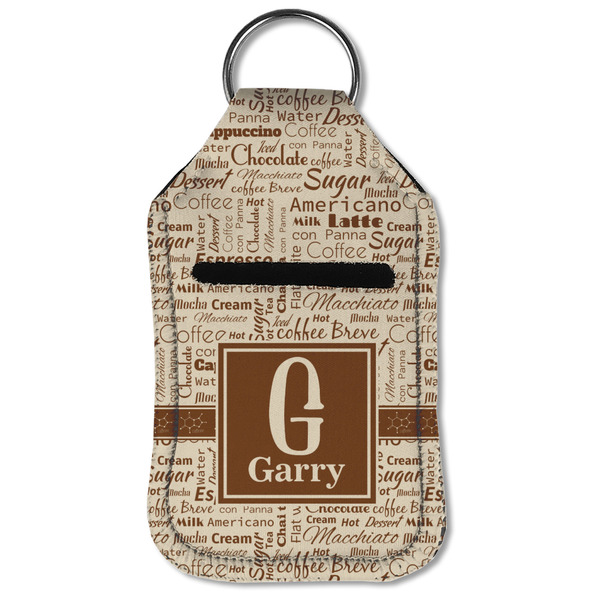 Coffee Lover Sanitizer Holder Keychain - Small (Front Flat)