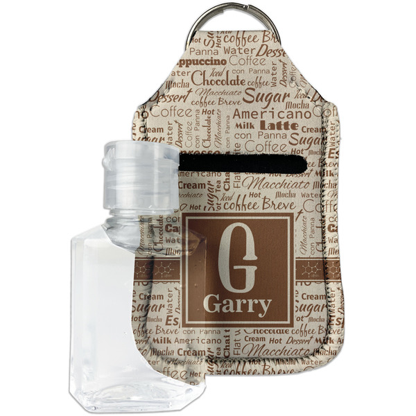 Custom Coffee Lover Hand Sanitizer & Keychain Holder - Small (Personalized)