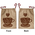 Coffee Lover Santa Sack - Front & Back