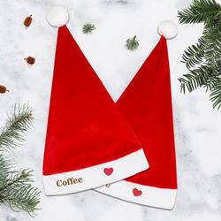 Coffee Lover Santa Hat (Personalized)
