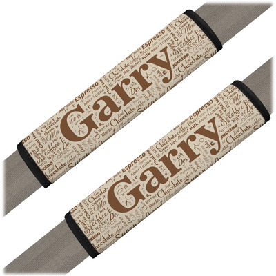 Coffee Lover Seat Belt Covers (Set of 2) (Personalized)