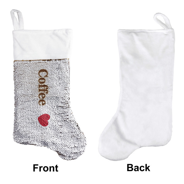 Coffee Lover Sequin Stocking - Approval
