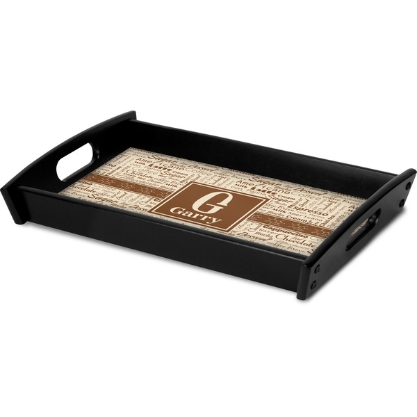Coffee Lover Serving Tray Black - Corner