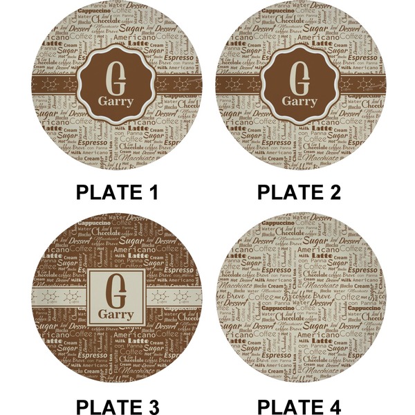 Coffee Lover Set of Appetizer / Dessert Plates (Approval)