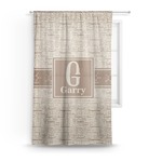 Coffee Lover Sheer Curtains (Personalized)