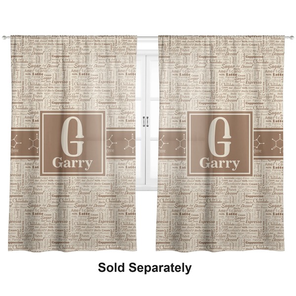 Coffee Lover Sheer Curtains