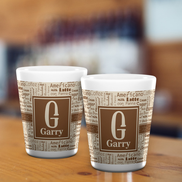 Coffee Lover Shot Glass - White - LIFESTYLE