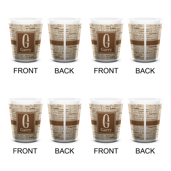 Coffee Lover Shot Glass - White - Set of 4 - APPROVAL