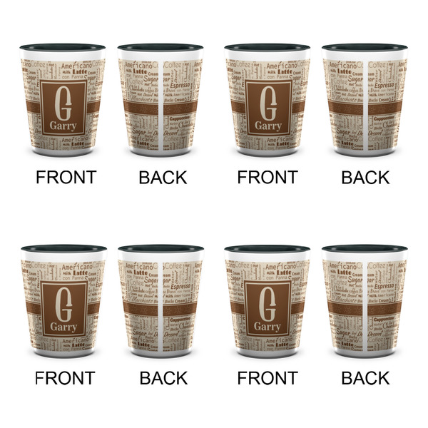 Coffee Lover Shot Glassess - Two Tone - Set of 4 - APPROVAL