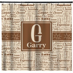 Coffee Lover Shower Curtain (Personalized)
