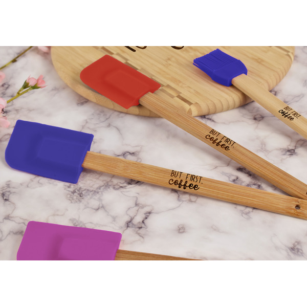 Coffee Lover Silicone Spatula - Blue - Lifestyle