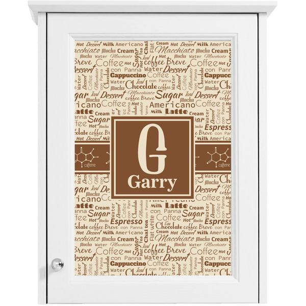 Coffee Lover Single White Cabinet Decal