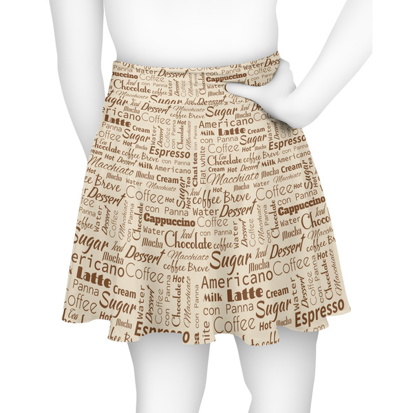 Coffee Lover Skater Skirt - Back