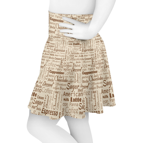 Coffee Lover Skater Skirt - Side