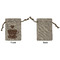 Coffee Lover Small Burlap Gift Bag - Front Approval
