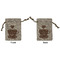 Coffee Lover Small Burlap Gift Bag - Front and Back
