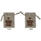 Coffee Lover Small Burlap Gift Bag - Front & Back