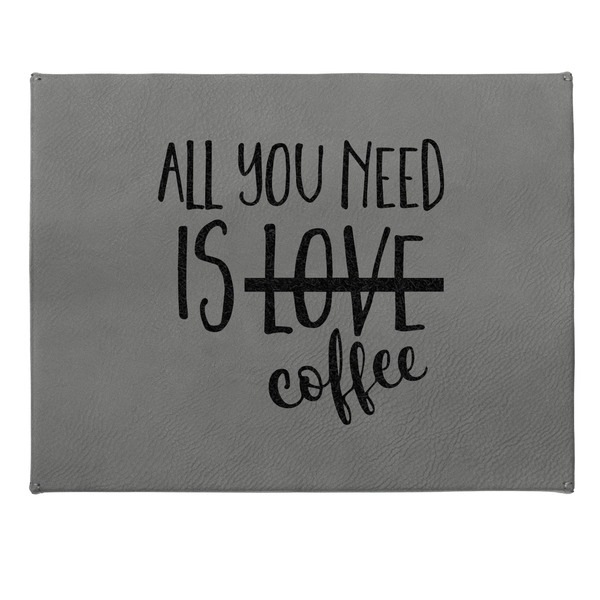 Coffee Lover Small Engraved Gift Box with Leather Lid - Approval