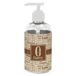 Coffee Lover Plastic Soap / Lotion Dispenser (8 oz - Small - White) (Personalized)