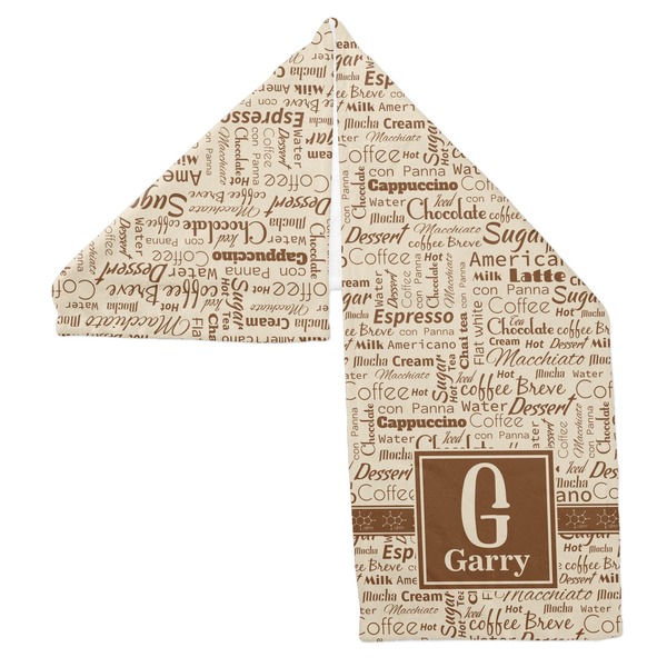 Coffee Lover Sports Towel Folded - Both Sides Showing