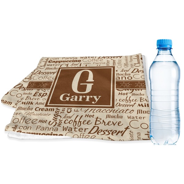 Custom Coffee Lover Sports & Fitness Towel (Personalized)