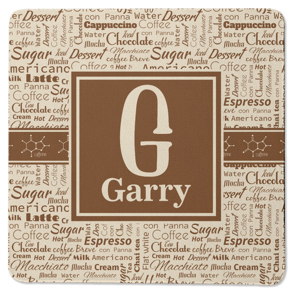 Coffee Lover Square Coaster Rubber Back - Single