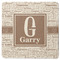Coffee Lover Square Rubber Backed Coaster (Personalized)